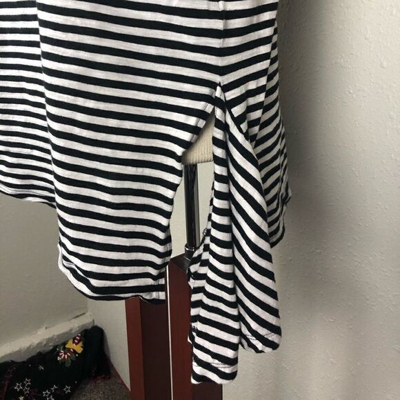 Michael Kors Black and White Striped Top Size S - Picture 4 of 8